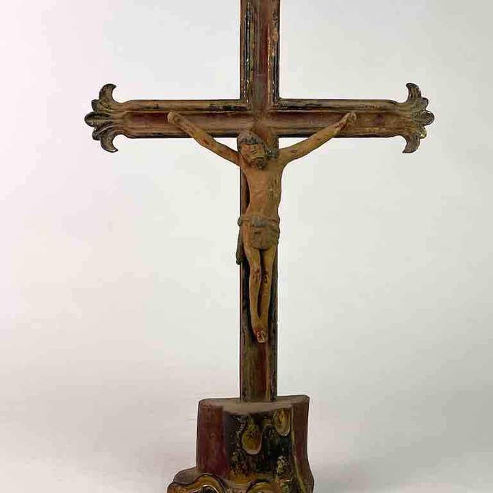 Antique French-Vietnamese Catholic Crucifix for wholesale by The Niger Bend