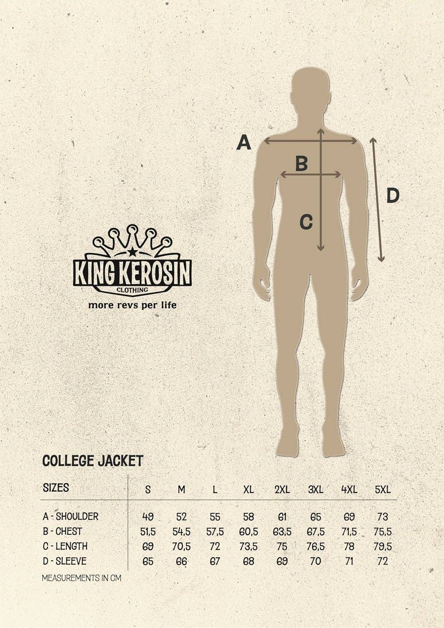 dark blue College Jacket "Speedfreak" for wholesale on Faire6