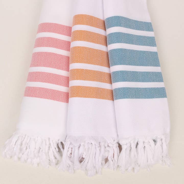 Fiskbensrandig turkisk handduk – Anpassningsbar för wholesale av Anatolia Loom