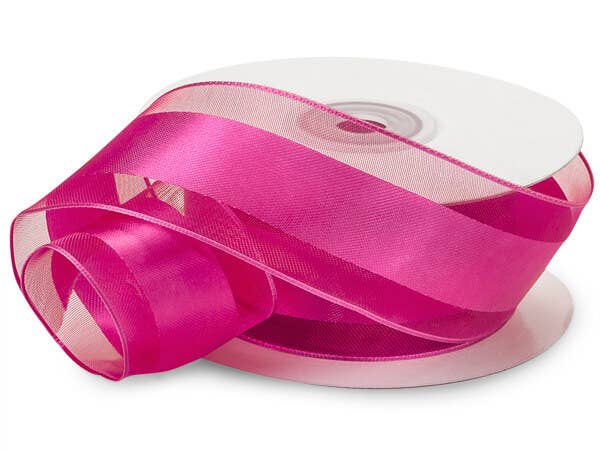 Nashville Wraps - Wholesale Ribbon - Gift Wrapping - Wired Satin Stripe Sheer Ribbon10