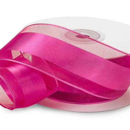 Nashville Wraps - Wholesale Ribbon - Gift Wrapping - Wired Satin Stripe Sheer Ribbon10