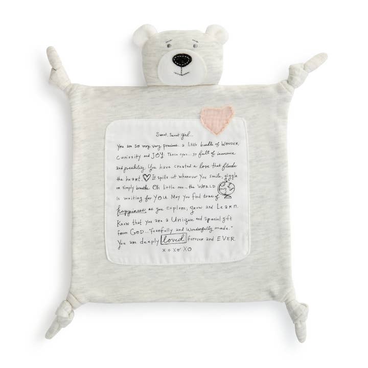 DEMDACO - Wholesale Security/Cuddle Blanket - Baby - Sweet Girl Pink Blankie
