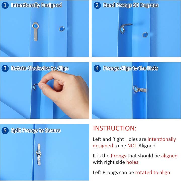 Crover - Wholesale Folders - Plastic File Folders with Pockets & Prongs6