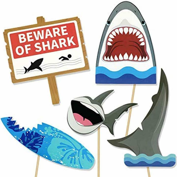 AZ Trading & Import (Toys, RC Toys & More) - Wholesale Party Sign/Banner - Photo Booth Prop Set (Shark Theme)3