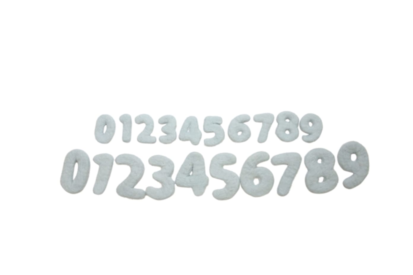 The Felt Pod - Wholesale Craft Supplies - Felt Numbers 0-9 Multiple Colors 1