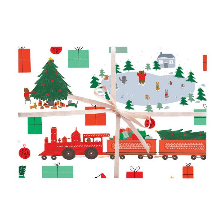 Emballage cadeau de Noël Beur's Busy - Rouleaux et draps pour la vente par Paula & Waffle