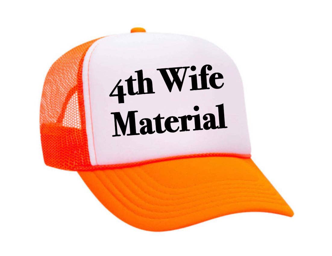Inappropriate Trucker Hats - Venta al por mayor Gorra trucker - Mujer - Gorra de camionero 4th Wife Material10