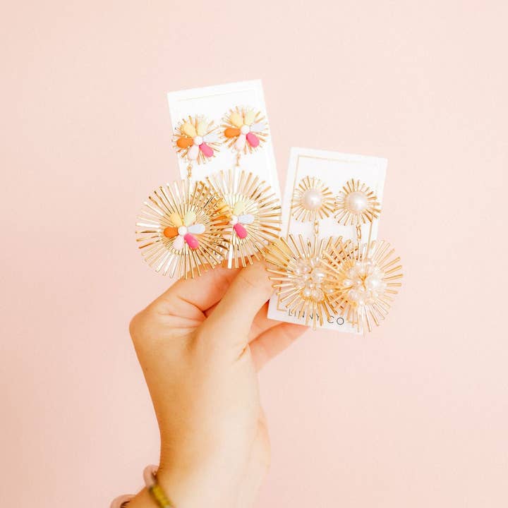 LINNY CO - Wholesale Dangle Earrings - Fiona Statement Earrings - Multi7