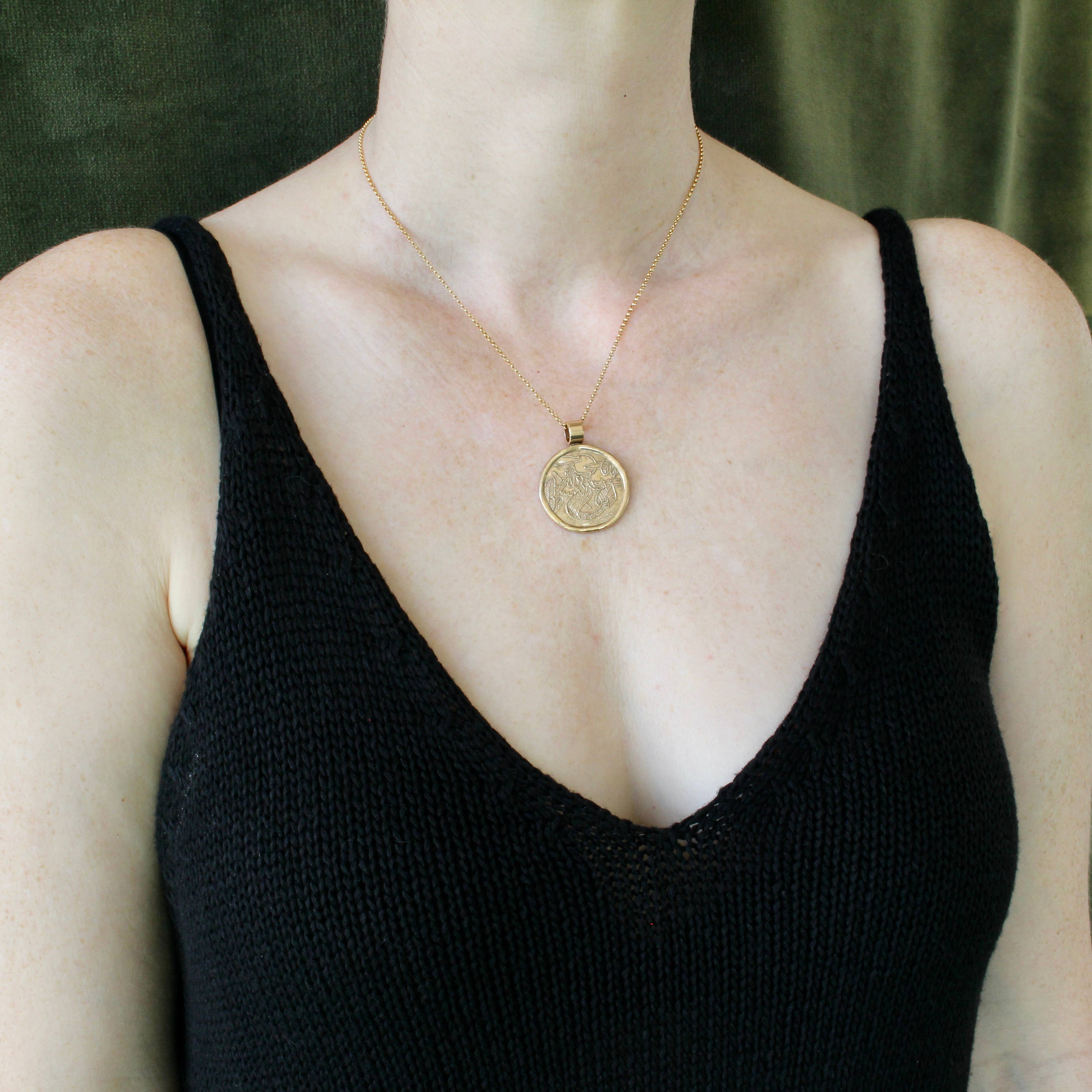 Vis a Vis Jewelry - Wholesale Pendant/Charm Necklace - Iara Amazonian Mermaid Pendant Necklace6