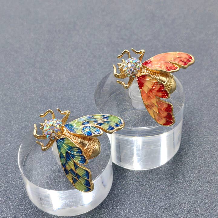 Colored Enamel Cicada Brooch Inlaid with Rhinestones and other Purchase Wholesale bolas navidad transparentes. Free Returns & Net 60 Terms on Faire trending on Faire.