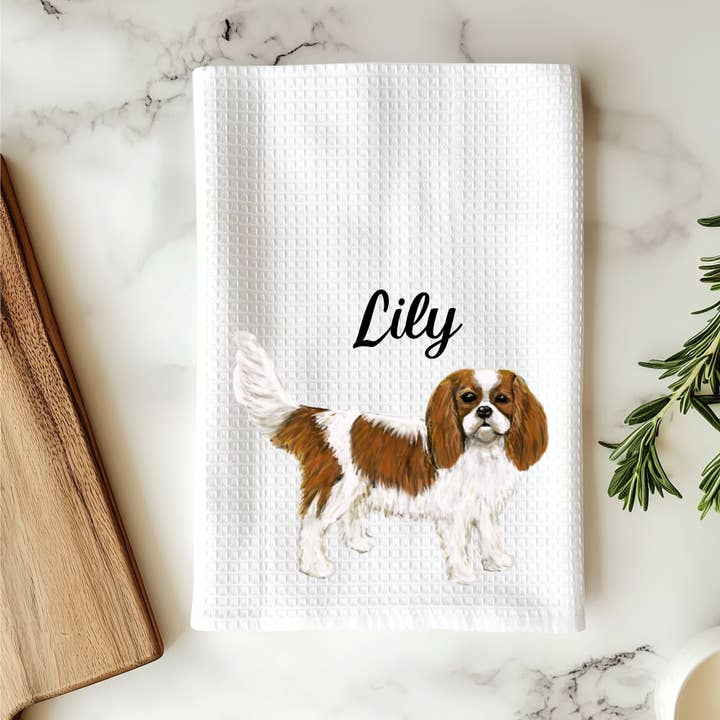 Cavalier King Charles Spaniel Kökshandduk för wholesale av MerikaArt