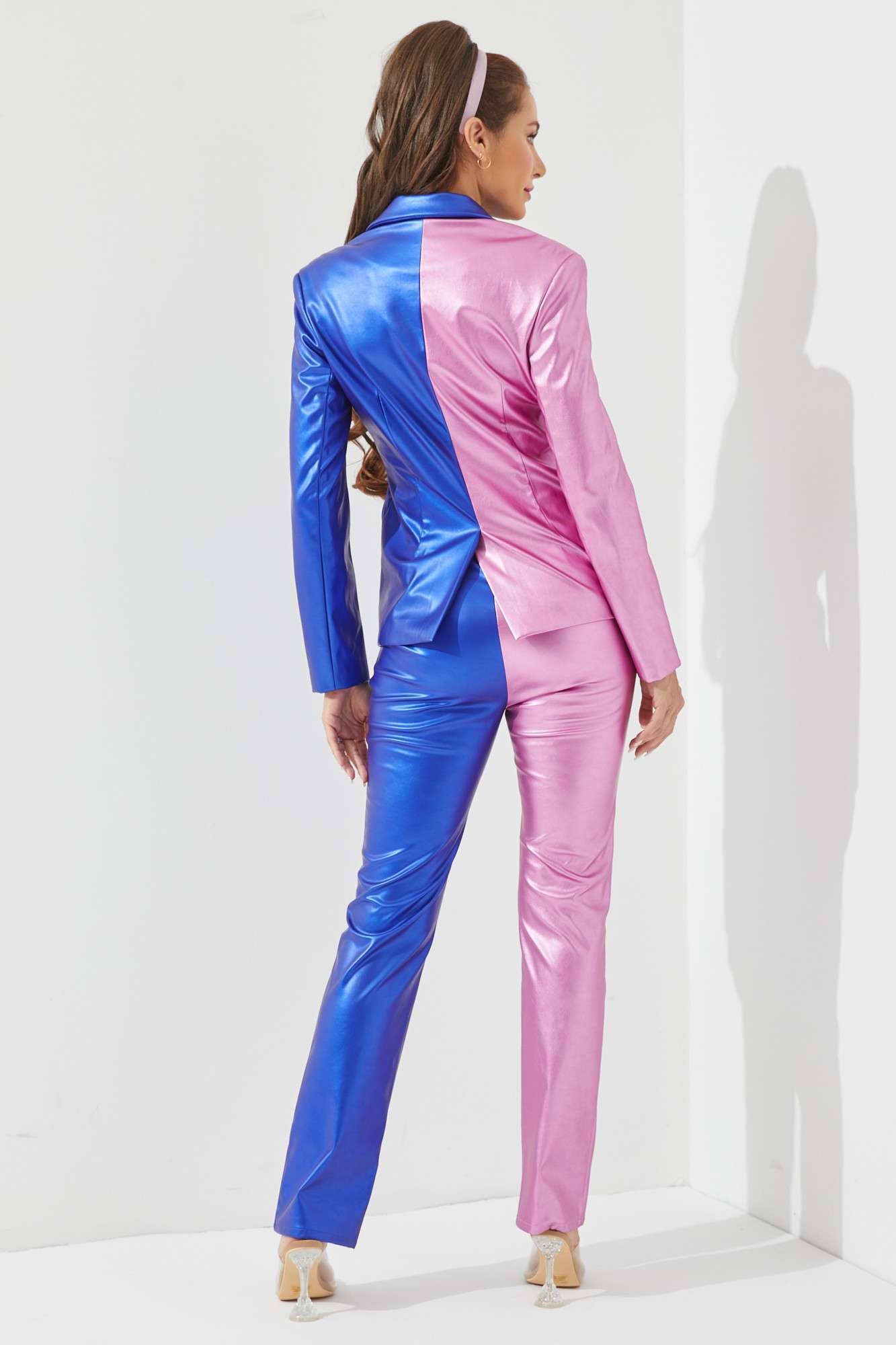 RIVIR - Vente Tailleur – femme - Ensemble blazer et pantalon multicolores3