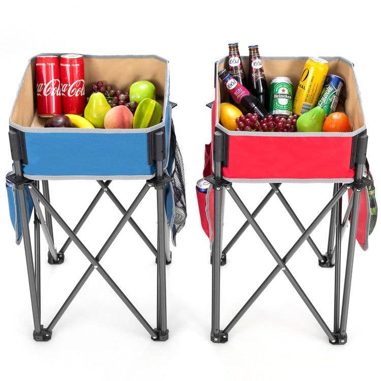 Hard Rock Health Stores - Wholesale Patio Table - 2 Pieces Folding Camping Tables with Large Capacity Storage Sink9