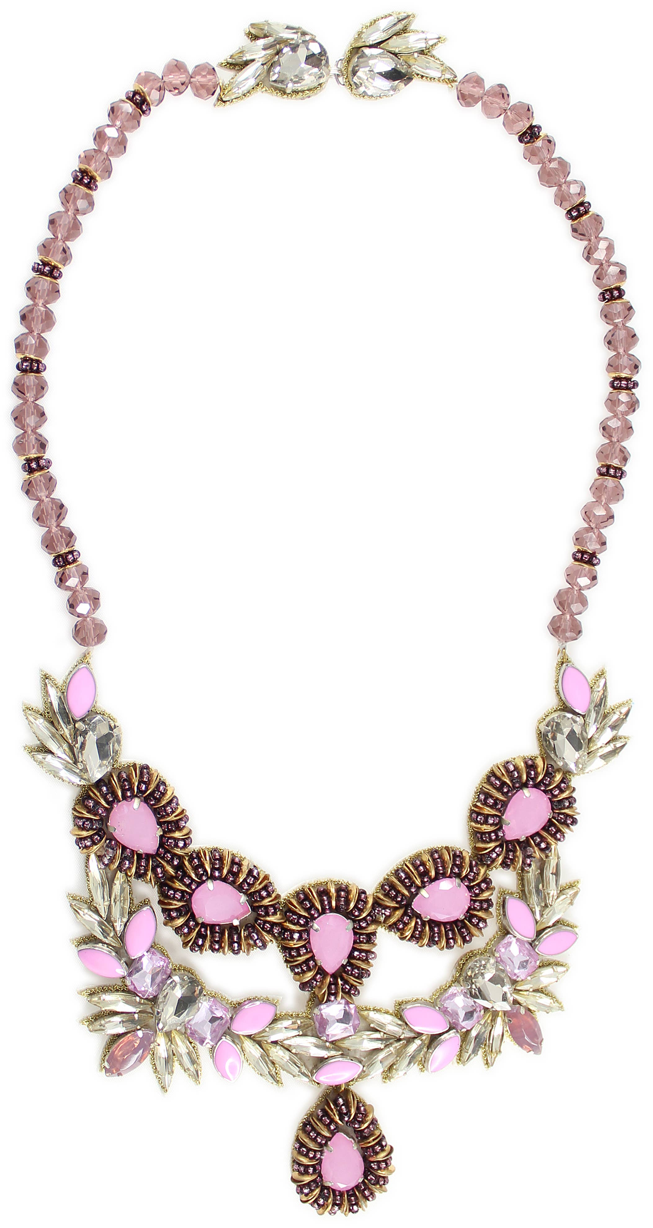 VINTAGE GLAMOUR PINK NECKLACE for wholesale by Vintage Addiction