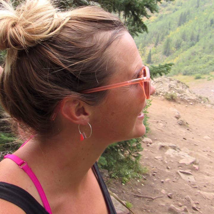 Après Ski Jewelry - Venta al por mayor Pendientes colgantes - Pendientes Cirque Ski, plateados2