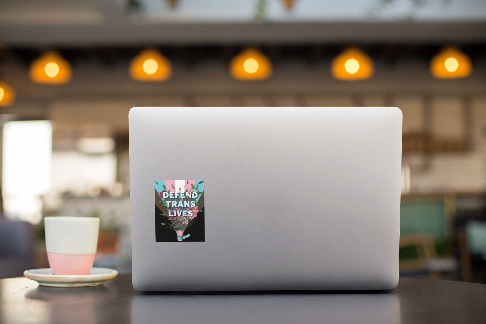 Transpainter - Wholesale Sticker - Defend Trans Lives Sticker | LGBTQ+ Bumper Stickers4