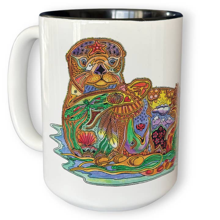 Sea Otter 15 oz Mug for wholesale by EarthArt International