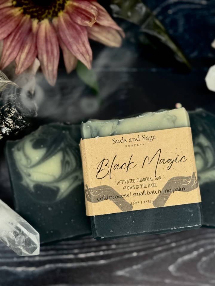 Black Magic | Glow in the Dark for wholesale by Suds and Sage