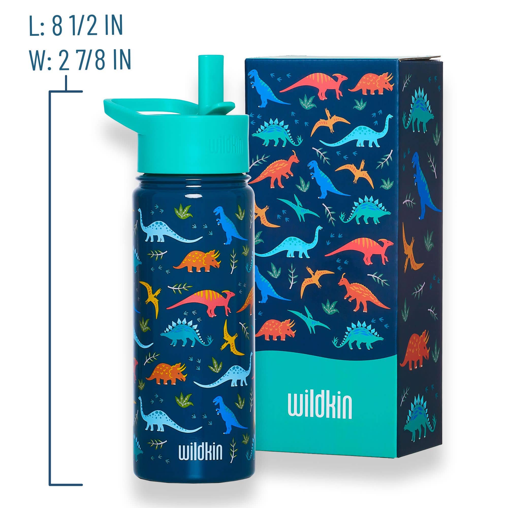 Wildkin – Garrafa de água por atacado – Jurassic Dinosaurs 18 oz Garrafa de Água Aço3