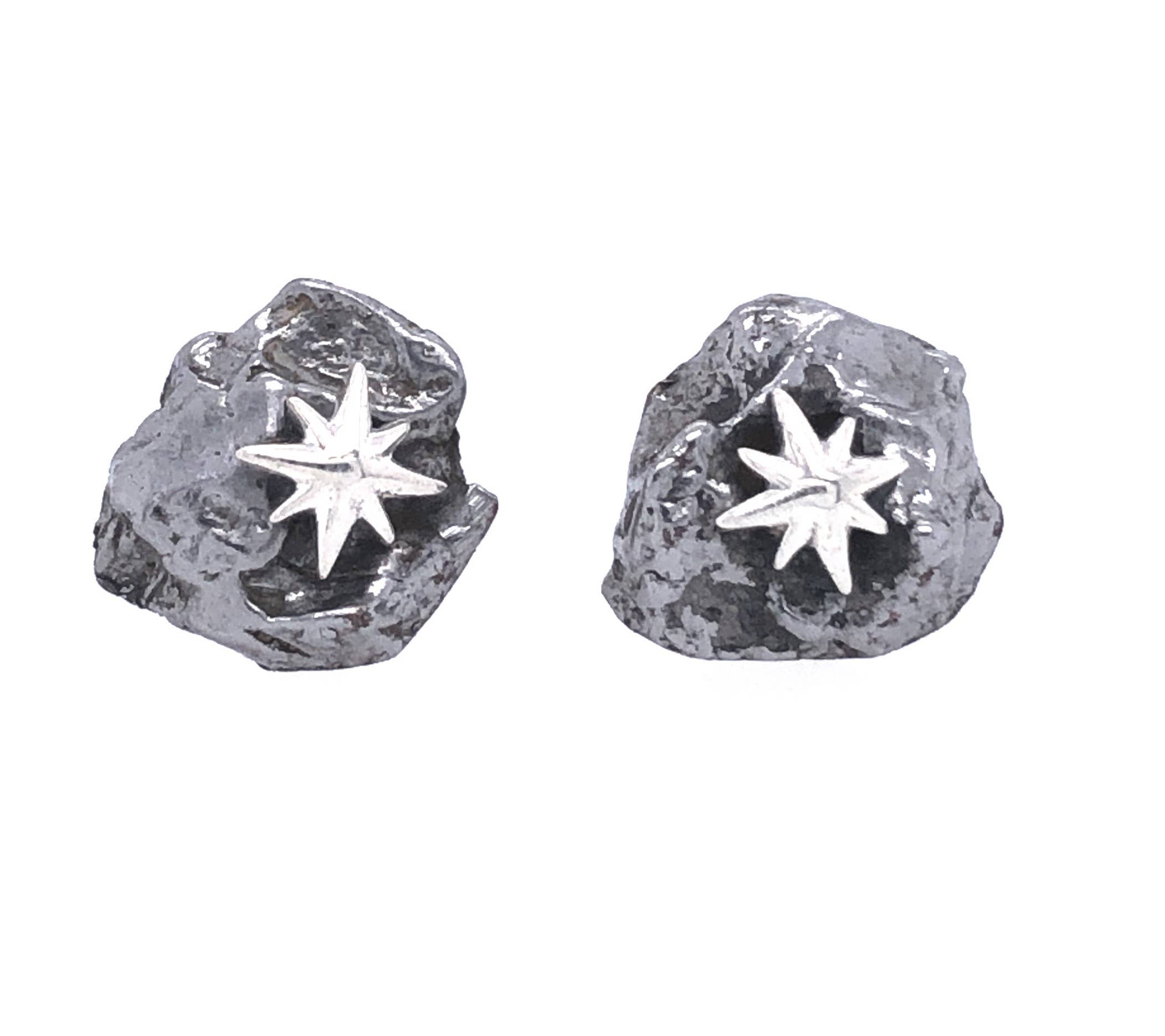 Esprit Creations - Wholesale Stud/Post Earrings - North Star Meteorite Tektite Stud Earrings