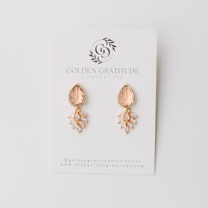 Golden Gratitude - Wholesale Dangle Earrings - Classic Boho Drop Earrings