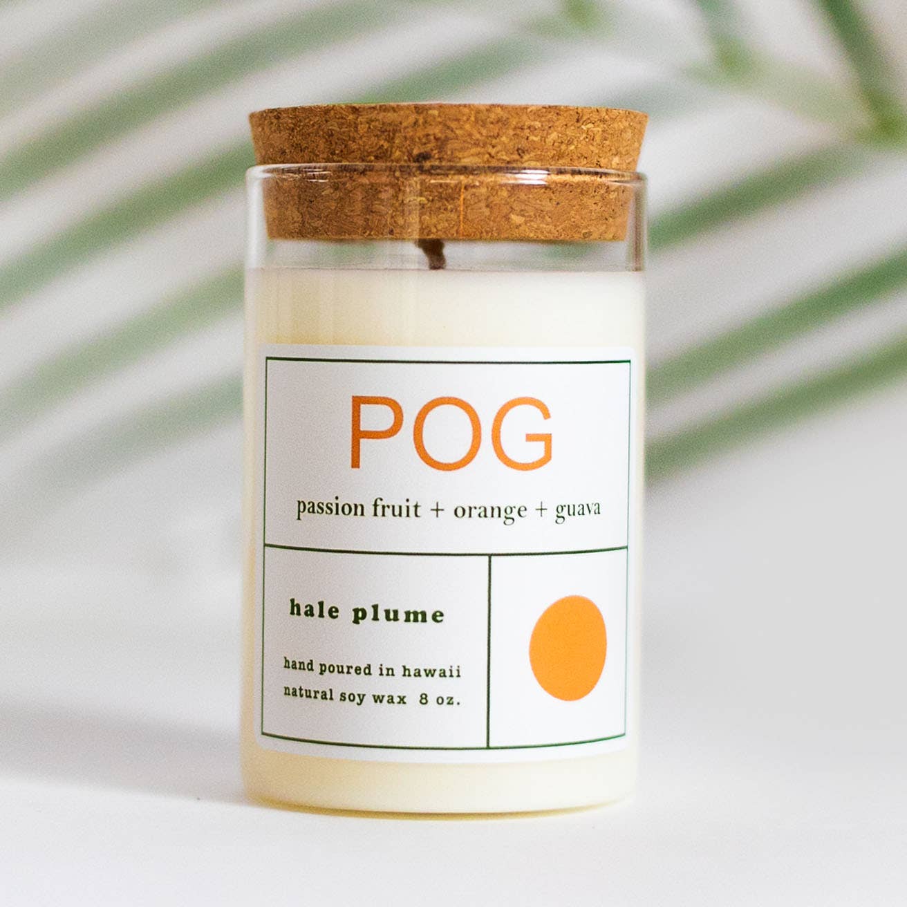 Hale Plume – wholesale Jar/filled candle – POG Candle