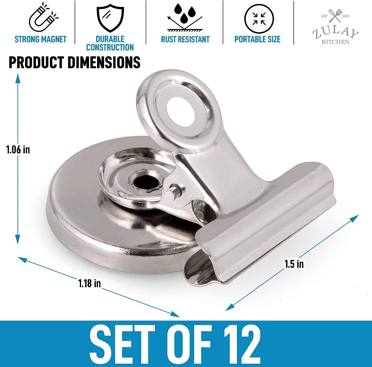 Zulay Kitchen – wholesale Magnet – Magnet Clips - Set of 122