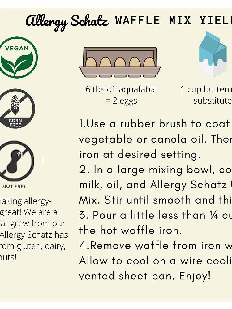 Allergy Schatz - Vendita all'ingrosso Preparato per pancake - Mix di waffle/pancake illegale vegano senza glutine7