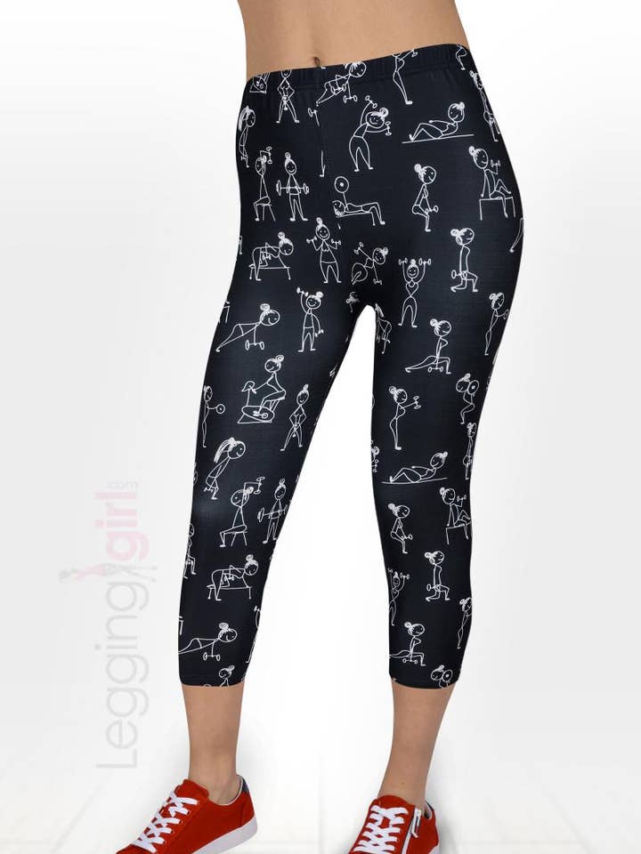 Wonder Woman - Capri för wholesale av LeggingGirl.com