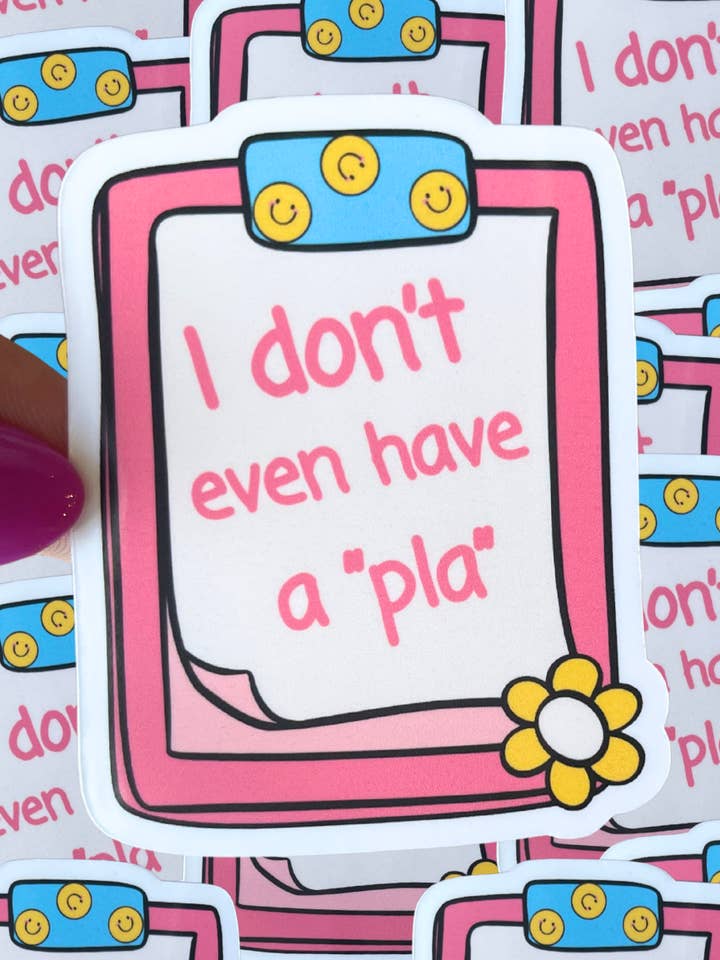 I don't even have a pla waterproof sticker|friends for wholesale by Typo Lettering Co