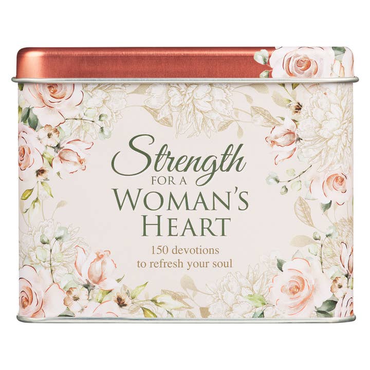 Christian Art Gifts - Wholesale Religious Card - Cards in Tin Strength for a Woman's Heart