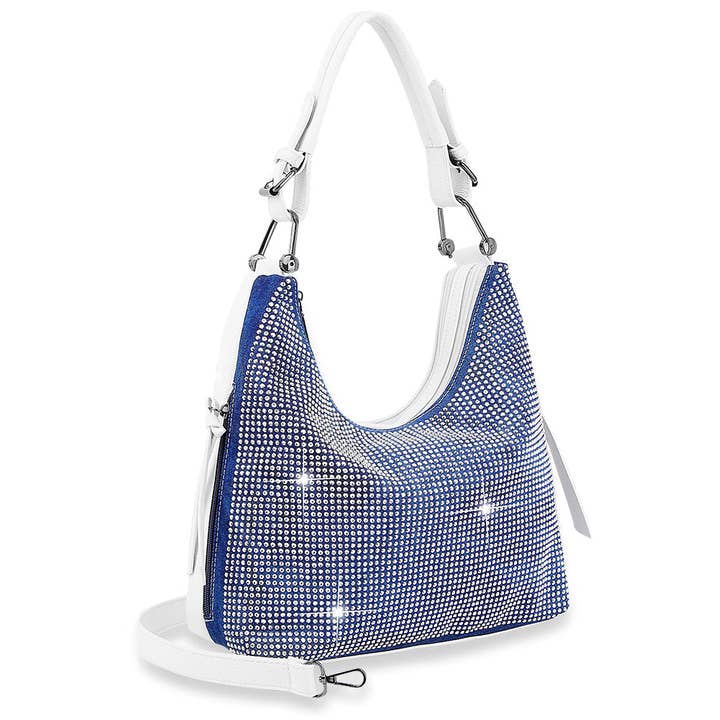 Handbag Express - Wholesale Shoulder bag – women's - Rhinestone Accented Hobo Handbag 17