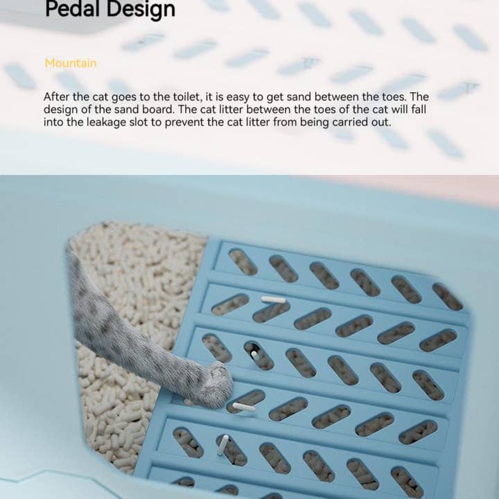 VIGOR - Wholesale Cat Litter Box - Foldable Cat Litter Box With Lid Kitty Toilet Top Entry Encl2