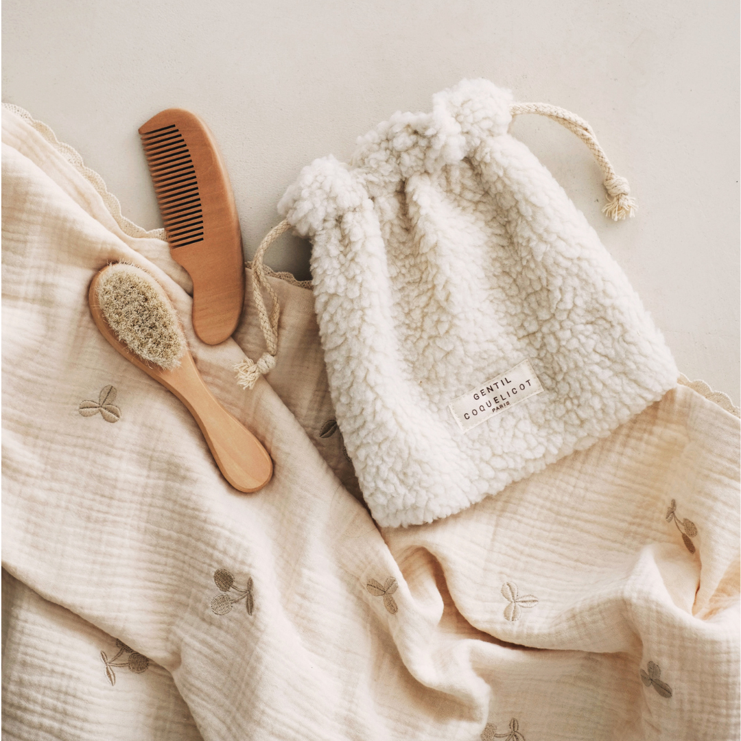 Gentil Coquelicot Paris – wholesale Hair brush/comb set – Kids & baby – Baby hair brush set1