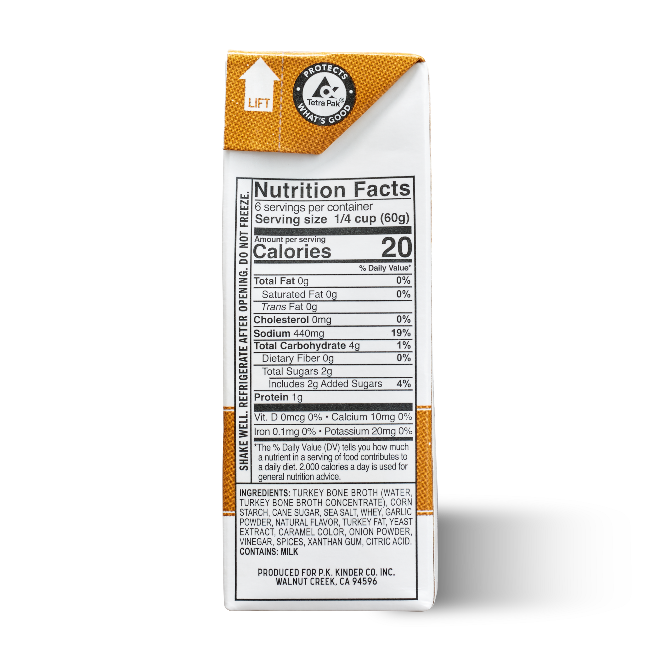 Kinder's Sauces & Seasonings - Wholesale Broth - Bone Broth Gravy (Liquid) Roasted Turkey Case Stacker 24ct2