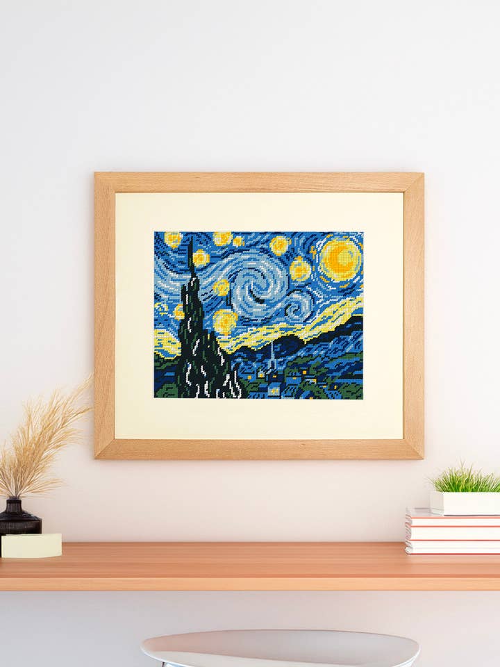 Van Gogh - Sternennacht Stickset für den Großhandel von Unwind Studio