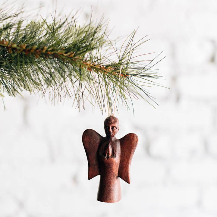 Carved Angel Ornament for wholesale by Azizi Life