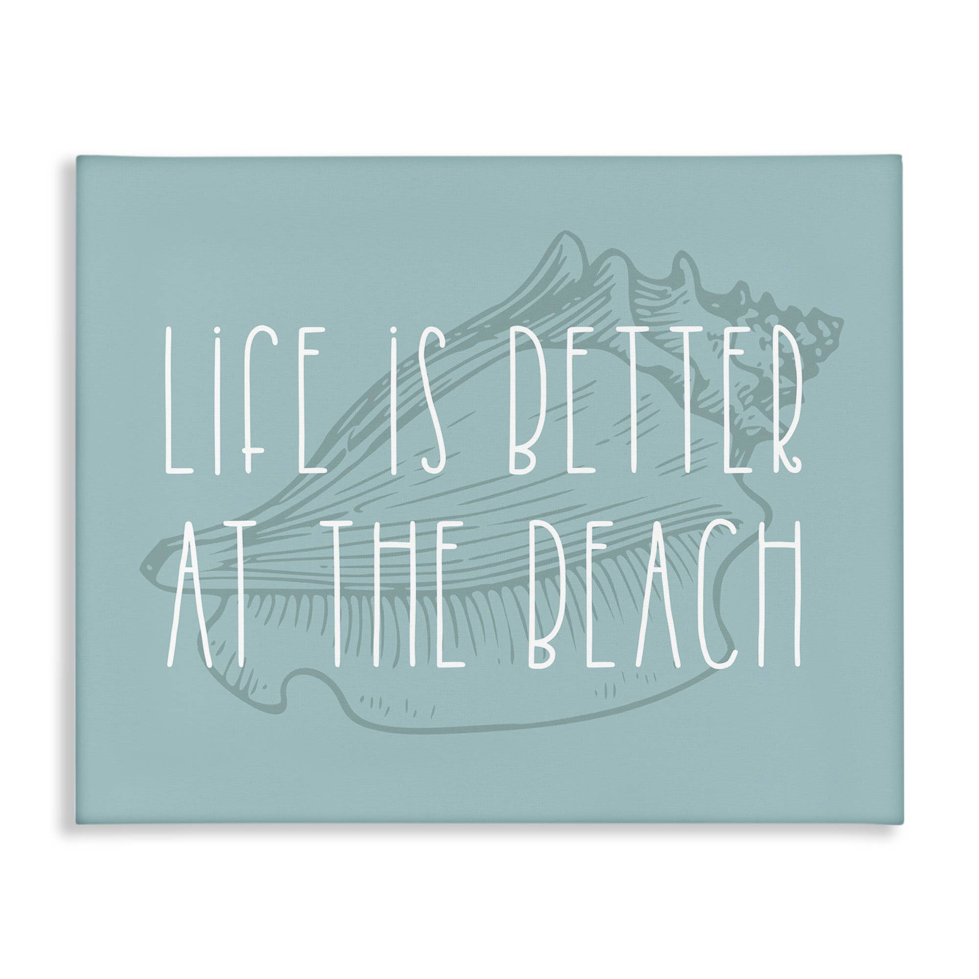 Stupell Industries - Wholesale Wall Sign - Better at Beach with Shell - Unframed Wall Art5