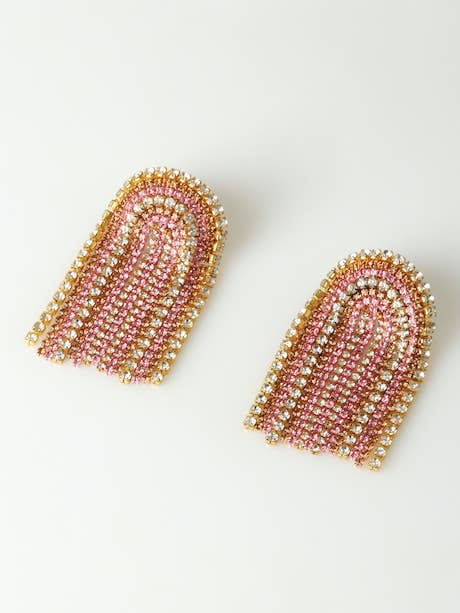 Mimosa Colombian Dangle oorbellen voor wholesale door Moonbow Creative Jewelry