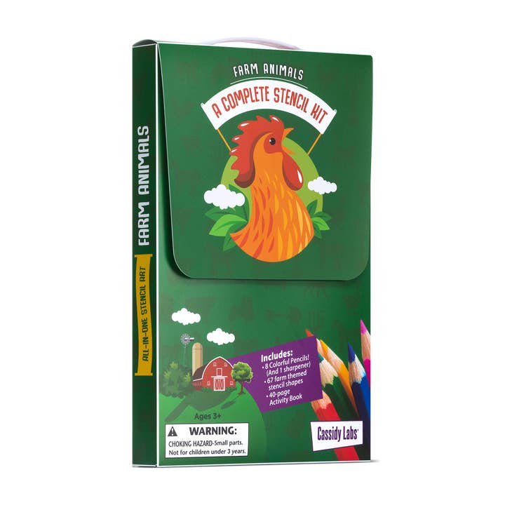 Farm Animals Stencil Kit for wholesale by Cassidy Labs