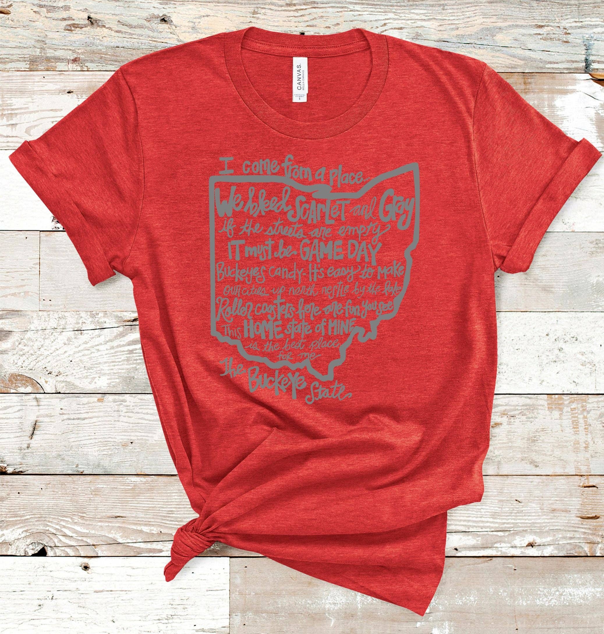 American Threadz Apparel – wholesale Screen printed t-shirt – Women′s – Buckeye State Tee1