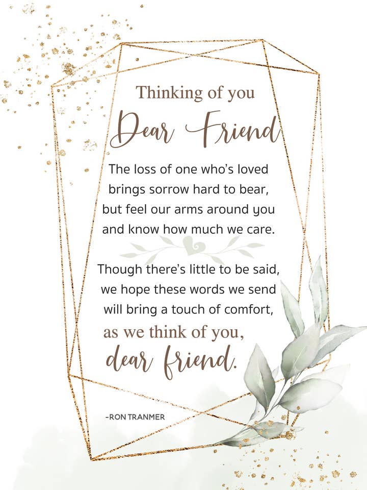 Pensando em você, querido amigo - Placas enviadas pelo céu por atacado de Dexsa