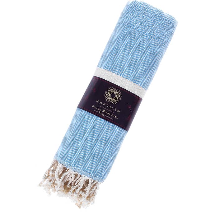 KAFTHAN - Venta al por mayor Toallas de baño - Toalla turca Cross, 100% algodón, para baño y playa, manta
