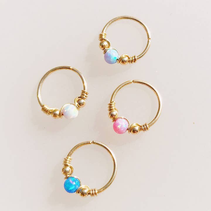 Opal Nose Ring for wholesale by Lulinashop