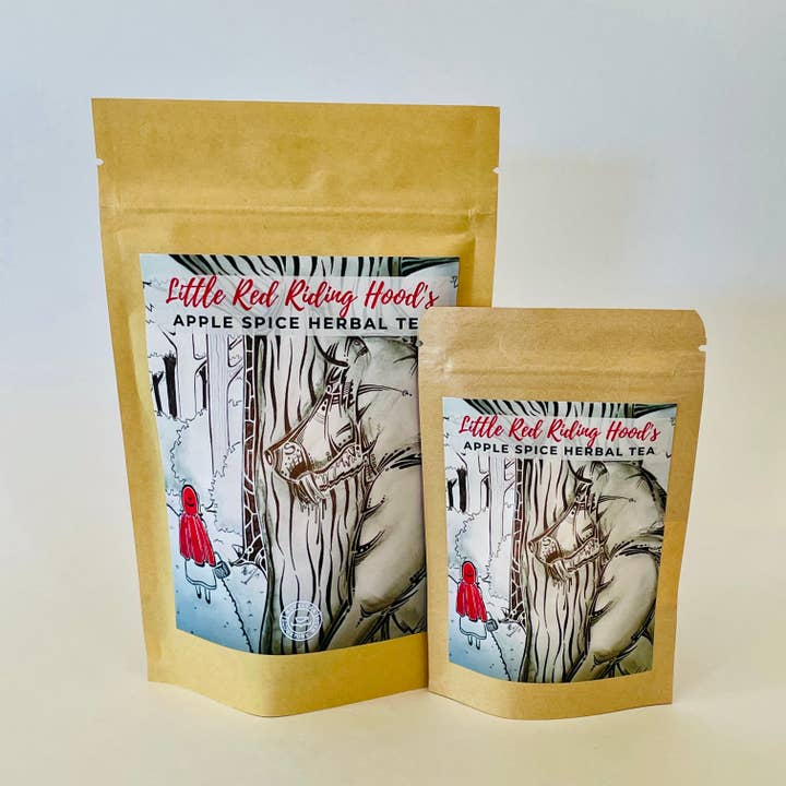 Little Red Riding Hood Inspired - Apple Spice HERBAL TEA for wholesale by NovelTea Bookstore & Gifts