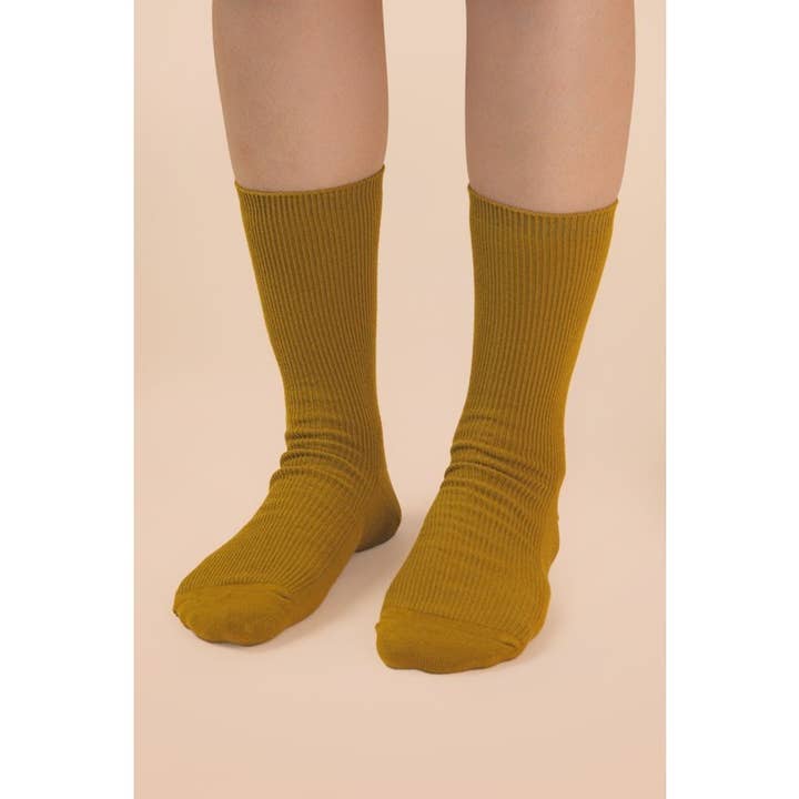 Ribbed Mock Socks for wholesale by IVE
