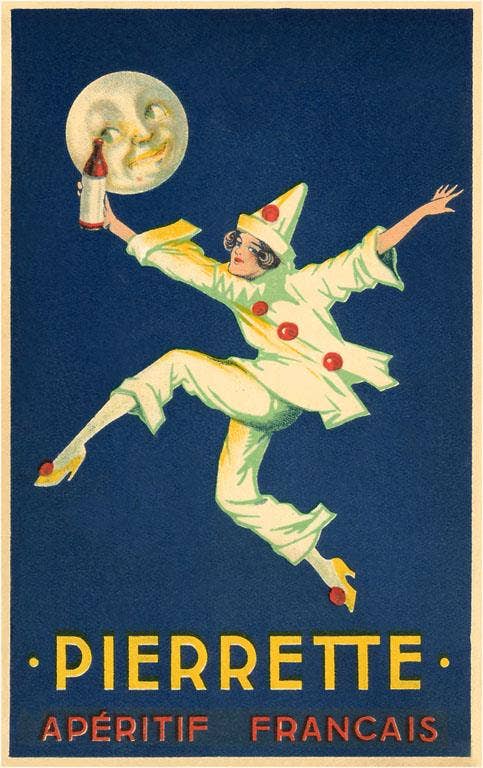 Found Image Press - Vente Assortiments de papeterie/cartes - Carte de vœux FG-203 Pierrette, Apéritif français0