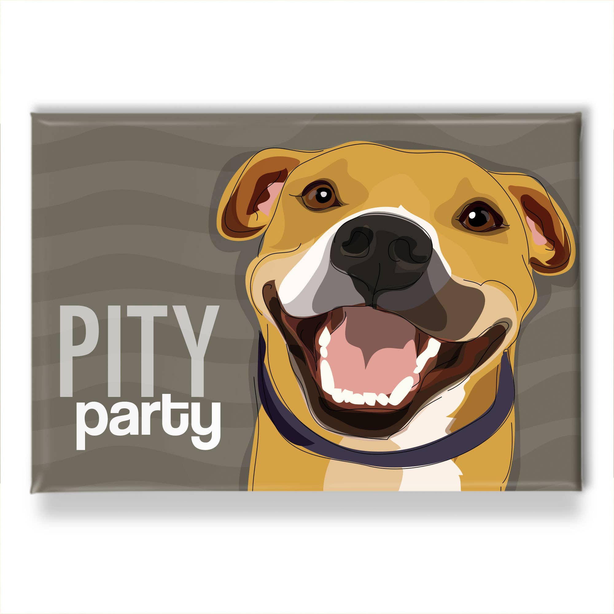 Pop Doggie - Wholesale Magnet - Pit Bull Dog Magnet - Pity Party0