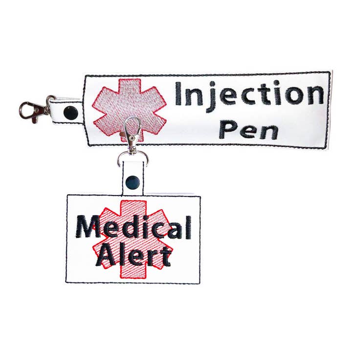 Medical Bag Tags, LLC – Porta-chaves - Unissexo por atacado – Etiqueta e Acessórios para Bolsa de Suporte de Caneta de Injeção4