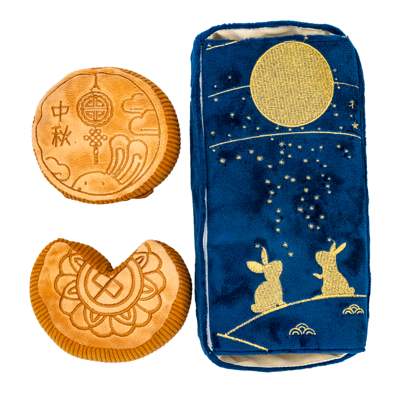 Wild n Fresh Treats - Wholesale Pet Plush Toy - Dog - Mid-Autumn Festival Mooncake Box Dog Toy ft. Squeaky and Co - Original2